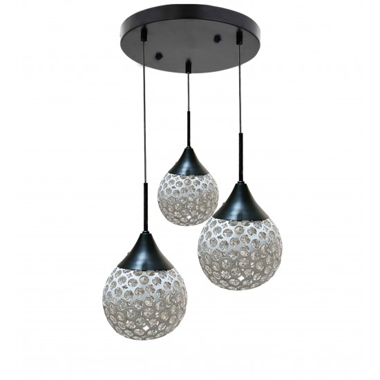 Modi Lighting 3'lü Modern Siyah Beyaz Sarkıt Avize Mod-Av-44503-3bs