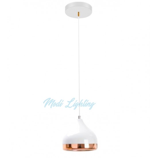 Modi Lighting Tekli Beyaz Damla Sarkıt Avize Mod-Av-4481-1bb