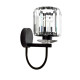 Modi Lighting Yuvarlak Siyah Kristalli Aplik Mod-Ap-4715-1bsy